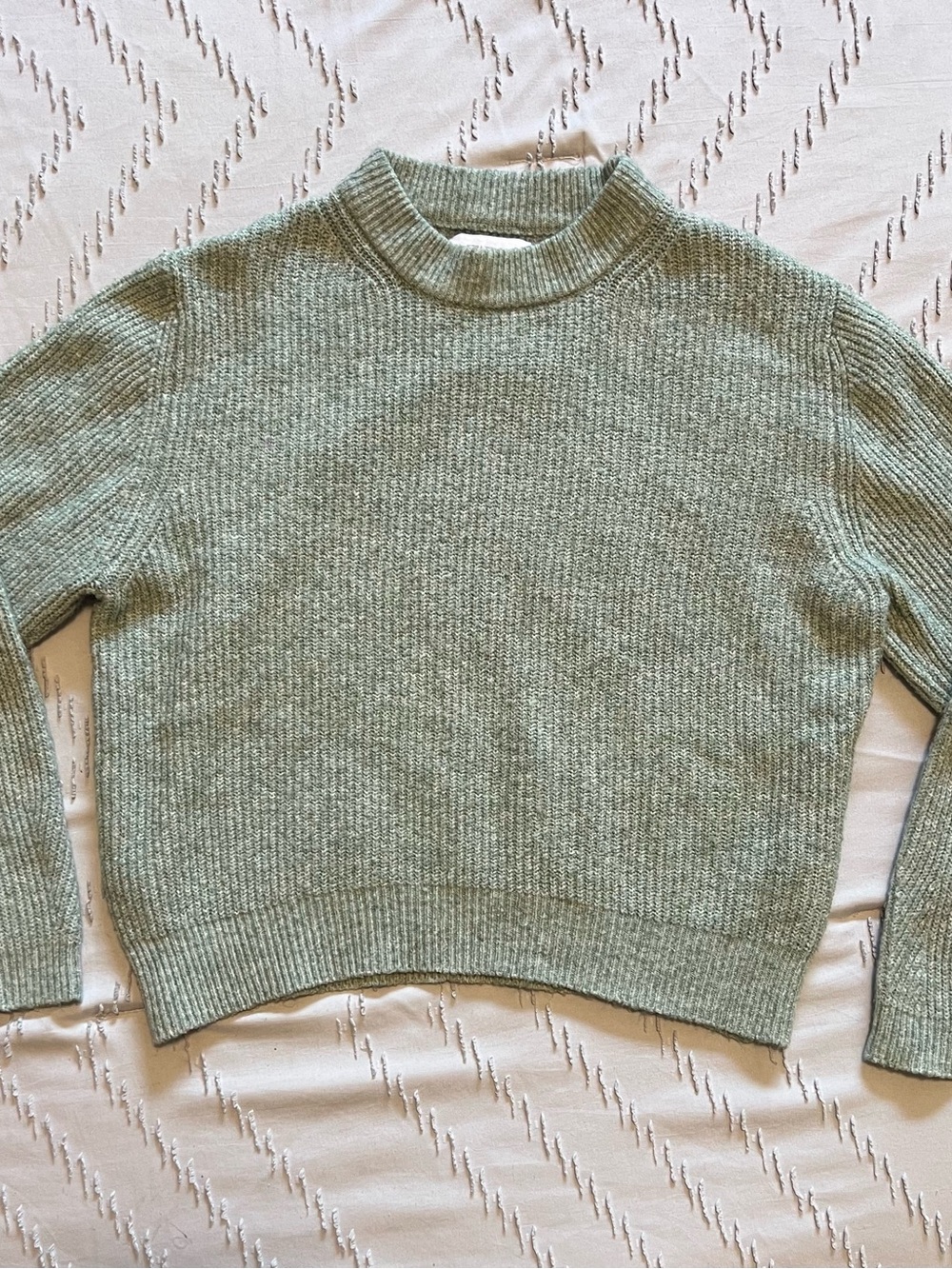 ZARA Kids Sage Green Chunky Knit Sweater – Size 11-12 / 152